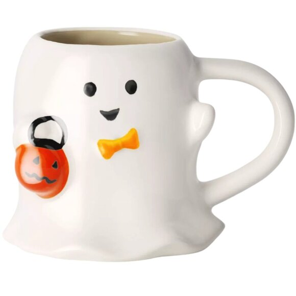 NWOT! HYDE AND EEK 3D Ghost Mug Stoneware Trick or Treat Halloween Figural 15 oz - Picture 1 of 11